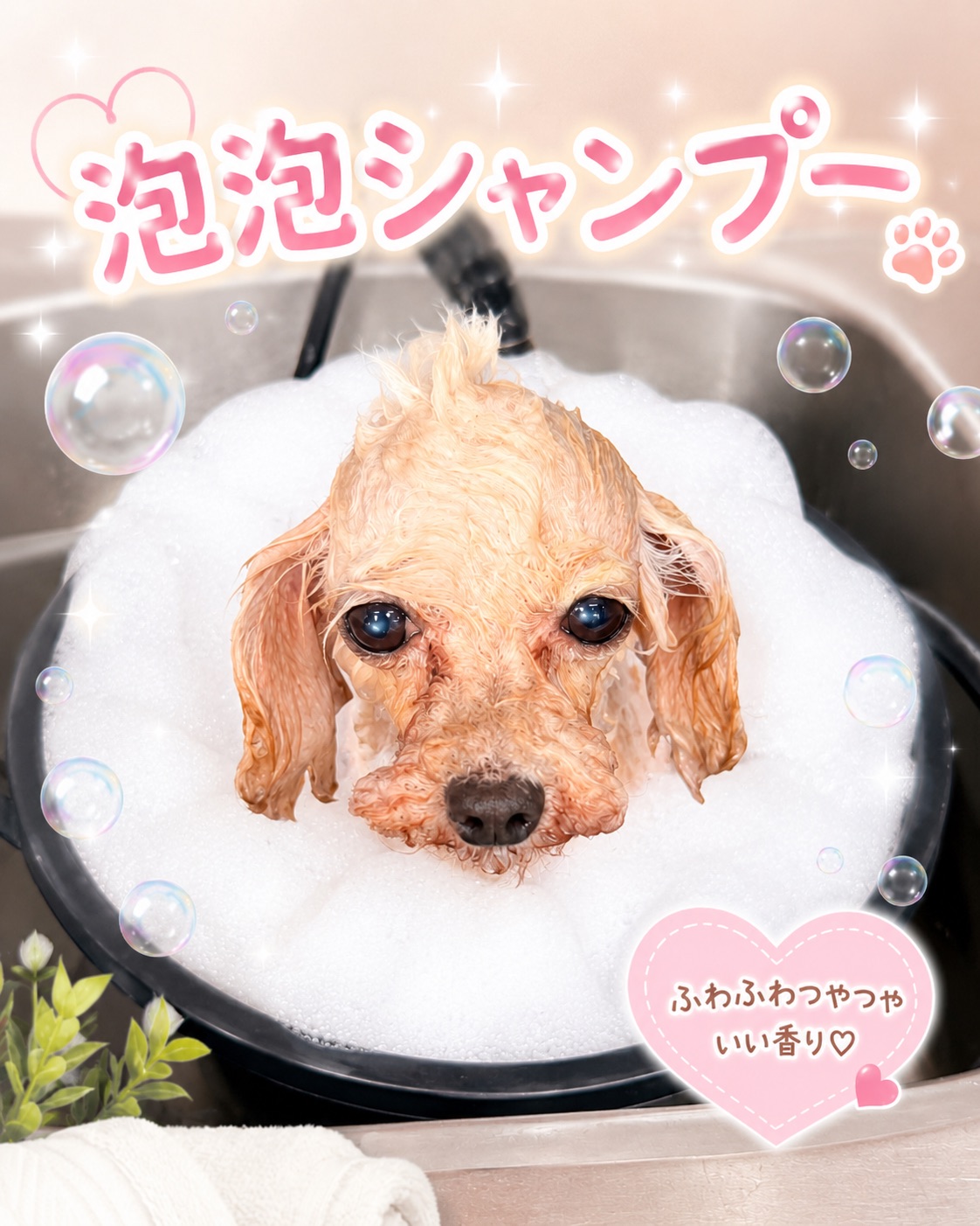 泡泡シャンプー